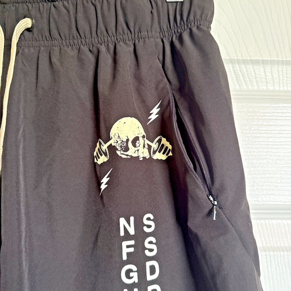 Men's Black Graphic Shorts - Picture 2 of 15